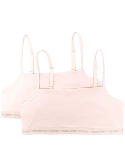 Calvin Klein Underwear Two-pack Bandeau Bras In Neutrals