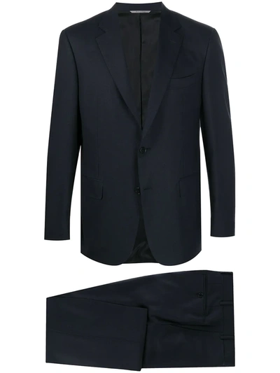 Canali Single-breasted Tailored Suit In Blue