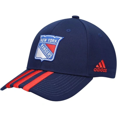 Adidas Originals Adidas Navy New York Rangers Locker Room Three Stripe Adjustable Hat