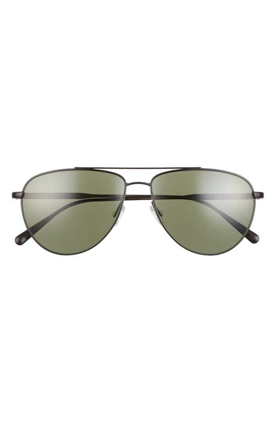 Oliver Peoples Disoriano 58mm Aviator Sunglasses In Matte Black