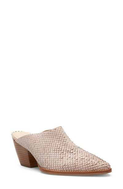 Matisse Cammy Pointy Toe Mule In Blush Snake