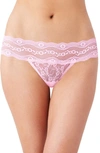 B.tempt'd By Wacoal 'lace Kiss' Thong In Pink Lady