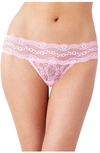 B.tempt'd By Wacoal 'lace Kiss' Bikini In Pink Lady