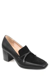 Journee Collection Crawford Vegan Leather Pump In Black
