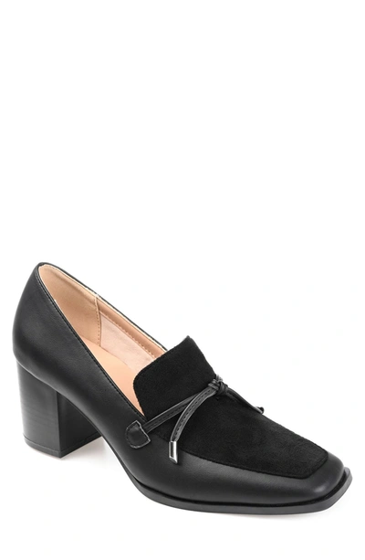 Journee Collection Crawford Vegan Leather Pump In Black