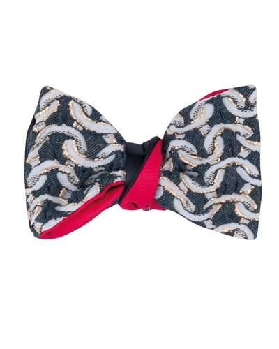Cinabre Couture Metallic Bow Tie In Multi