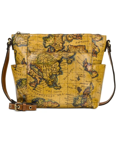 Patricia Nash Aveley Leather Crossbody, Created For Macy's In European Map