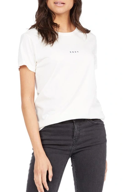 Roxy Hawaii Dreams Cotton Graphic Tee In Snow White