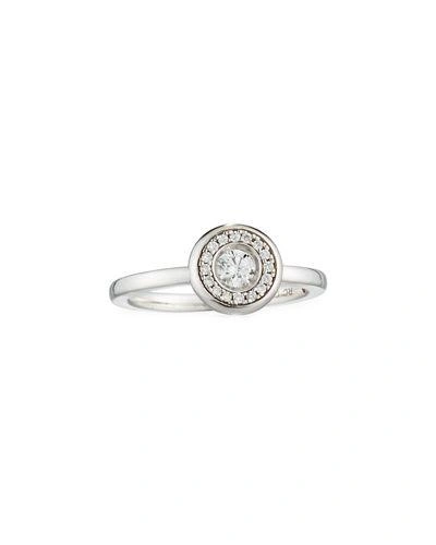 Roberto Coin 18k Gold Pave Diamond Ring In White Gold