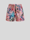 Etro Pantaloncino Mare Printed Swim Shorts In Pink