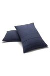 Casper Everyday Quilted Shams In Indigo