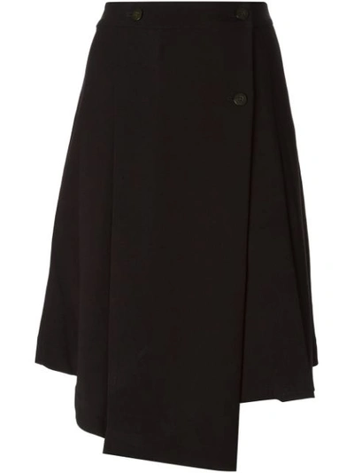 Marc By Marc Jacobs 'junko' Asymmetric Pleated Skirt In Black