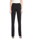 Ralph Lauren Alandra Side-zip Stretch-wool Pants, Black