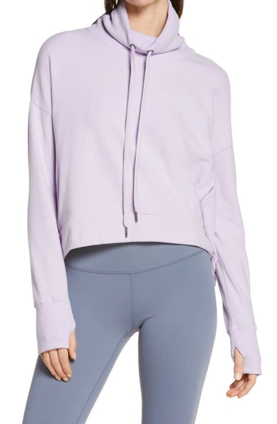 Sweaty Betty Harmonise Luxe Sweatshirt In Allium Purple