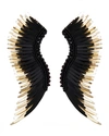 Mignonne Gavigan Madeline Beaded Statement Earrings, Black/golden