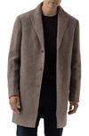 Rodd & Gunn Lodestone Wool Blend Overcoat In Fawn