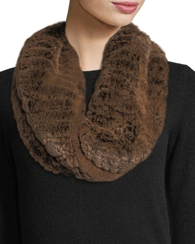 Neiman Marcus Luxury Rabbit Fur Snood