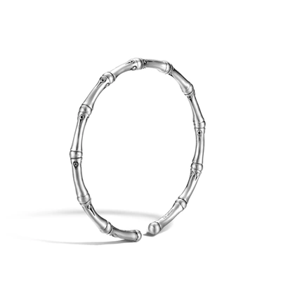 John Hardy Bamboo Silver Slim Flex Bracelet