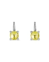 David Yurman Chatelaine Drop Earrings With Lemon Citrine And Diamonds