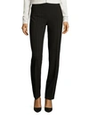 Akris Punto Women's Francoise Jacquard Tailored Pants In Nero Crema