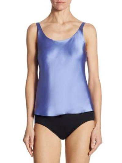 Josie Natori Allure Silk Tank In Wgd