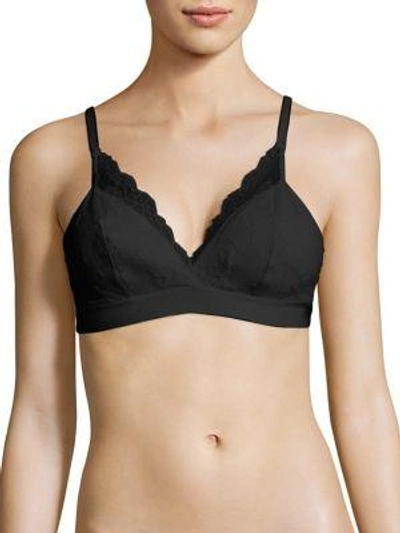 Chantelle Everyday Lace Racerback Wireless Bra In Black