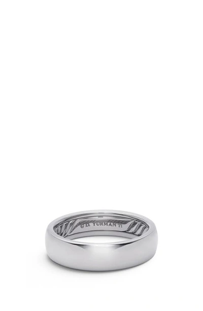 David Yurman Men's Dy Classic Band Ring In Titanium, 6mm In Silver