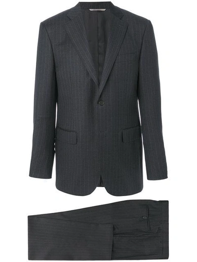 Canali Classic Drop 6 Pinstripe Suit - Grey
