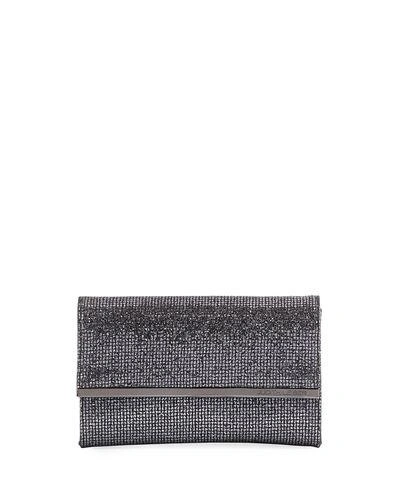 Judith Leiber Chelsea Twinkle Evening Clutch Bag In Black/silver