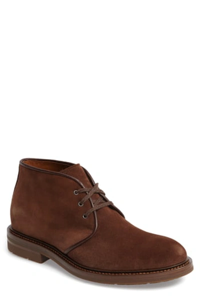 Aquatalia Men's Raphael Weatherproof Suede Chukka Boots In Brown