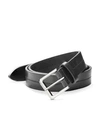 Shinola Men's Metallic Buckle Leather Belt In Black