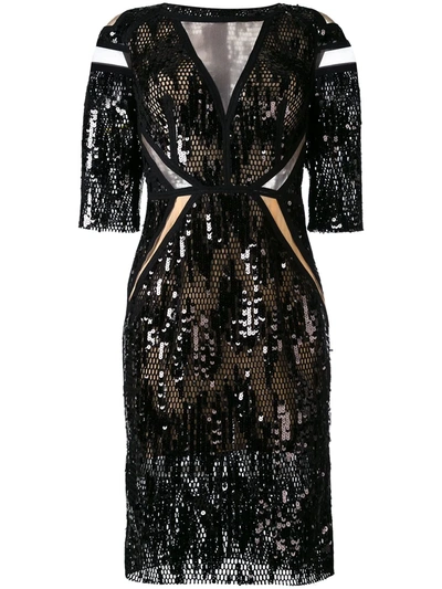 Talbot Runhof North Way Dress In Black