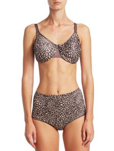 Chantelle C Magnifique Seamless Minimizer Bra In Animal Print