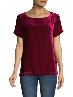 eileen fisher velvet top