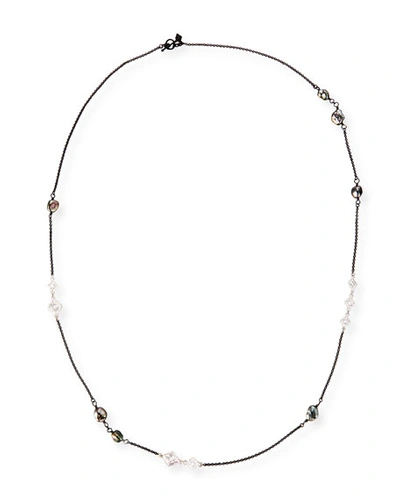 Armenta New World Scroll Chain Necklace With Keshi Pearls, 36"