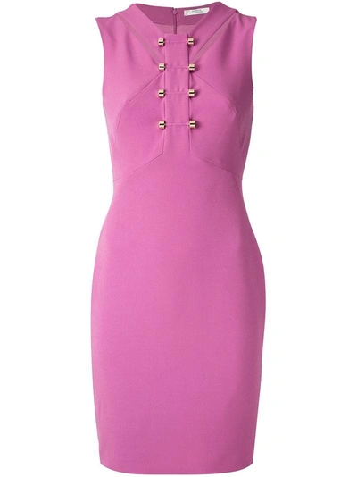 Versace Collection Embellished Dress - Pink