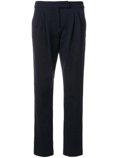 Armani Collezioni Straight Trousers - Blue