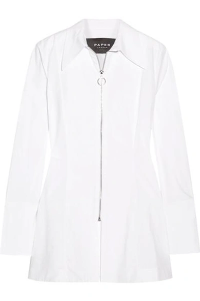 Paper London Soleil Stretch Cotton-poplin Shirt