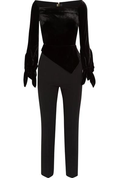 roland mouret velvet jumpsuit