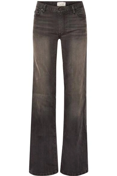 Nili Lotan Ena Button-embellished Mid-rise Wide-leg Jeans