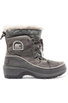 Sorel Women's Tivoli Iii Waterproof Suede & Faux-fur Cold Weather Booties In Gray