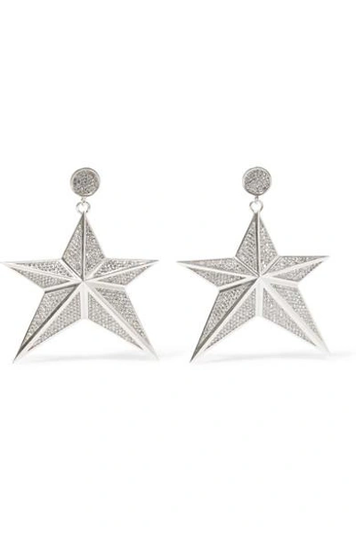 Magda Butrym Starr Silver-tone Crystal Earrings