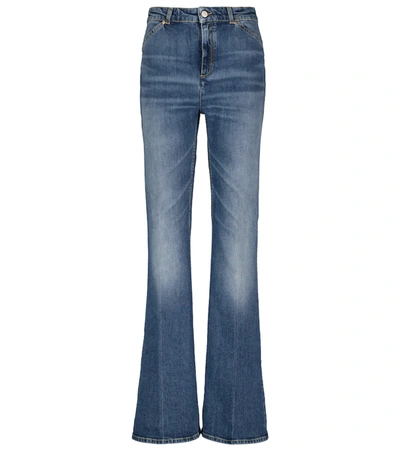 Dorothee Schumacher Denim Love High-rise Flared Jeans In Blue