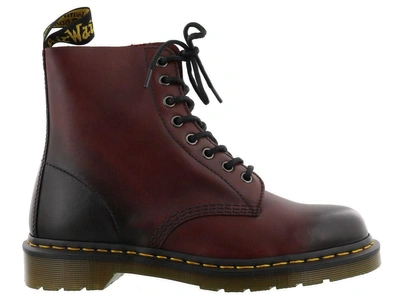 Dr. Martens' Pascal Temperley Boot In Cherry Red