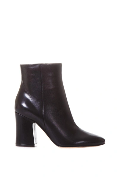 Gianvito Rossi Daryl Leather Boots In Black