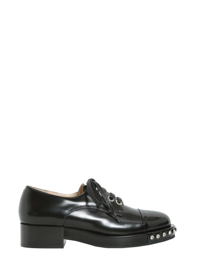 N°21 Leather Lace-up Shoes In Nero