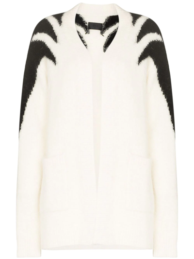 Rta Artemis Alpaca Blend Cardigan Sweater In White