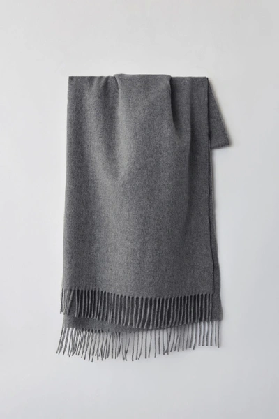 Acne Studios Canada New Grey Melange In Oversized Wool Scarf