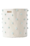 Pehr Babies' Pompom Canvas Hamper In Mist