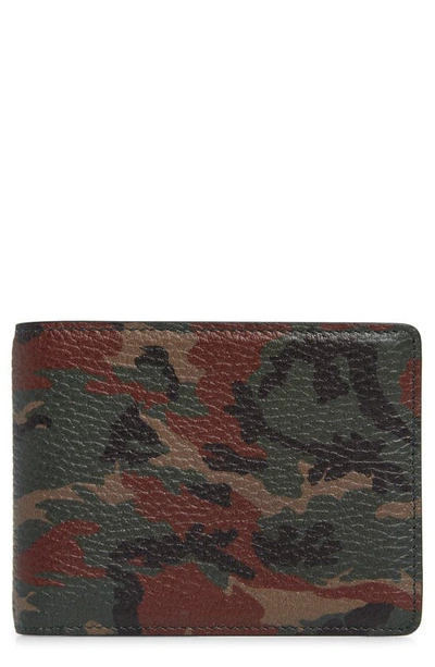 Bosca Monfrinti Leather Wallet In Camo